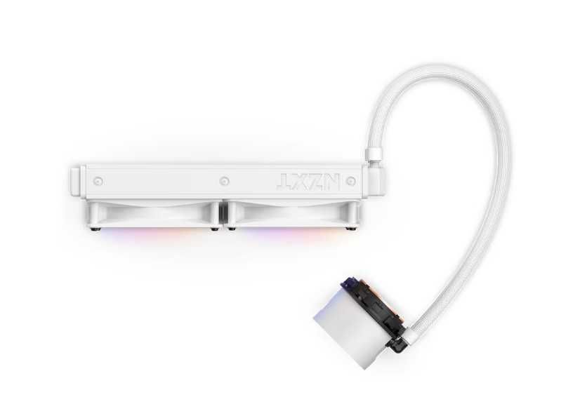 Cooler CPU NZXT Kraken 240 RGB, compatibil cu AMD/Intel, alb