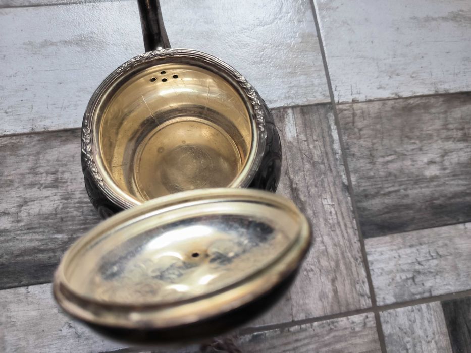 Старинен посребрен английски чайник/teapod - Антикварна стойност