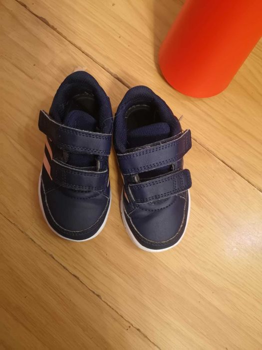 Adidași bleumarin, fetițe, 23,int 14,5 cm