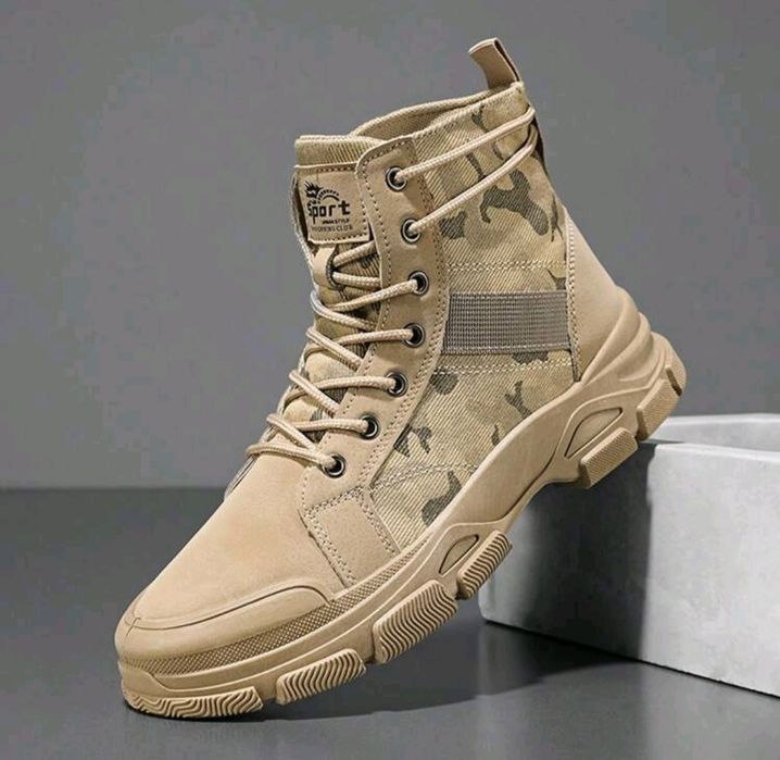 Нови мъжки кубинки камуфлажни непромокаеми ботуши тактически обувки 46