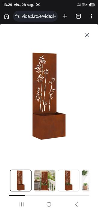 Ecran de intimitate pentru grădină Ruginit 50 x 32 x 150 cm