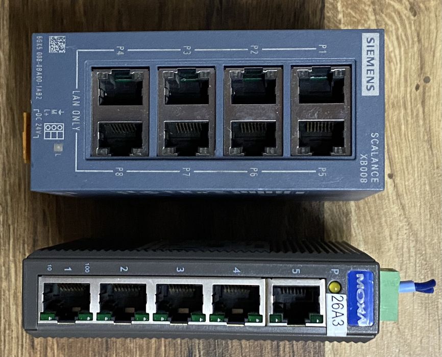 Switch-uri industriale Siemens, Phoenix Contact, HP, Moxa, EtherWAN