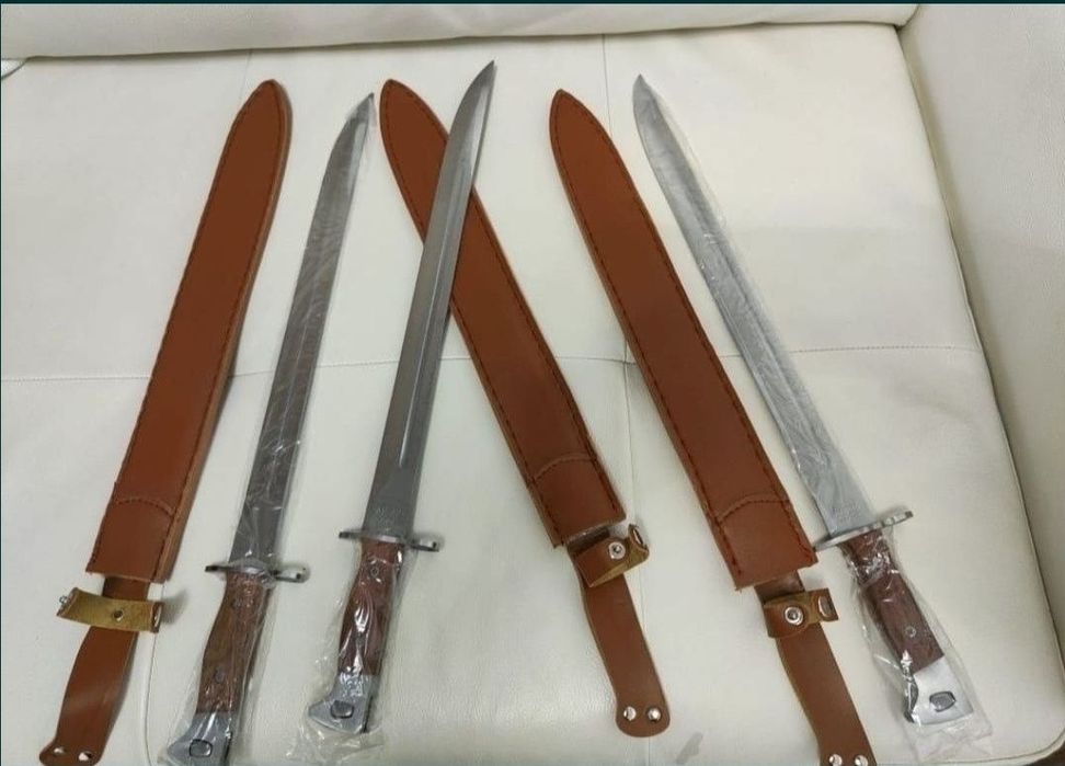 Maceta 50 cm / Cuțit Vanatoare tip Sabie + Husa Piele