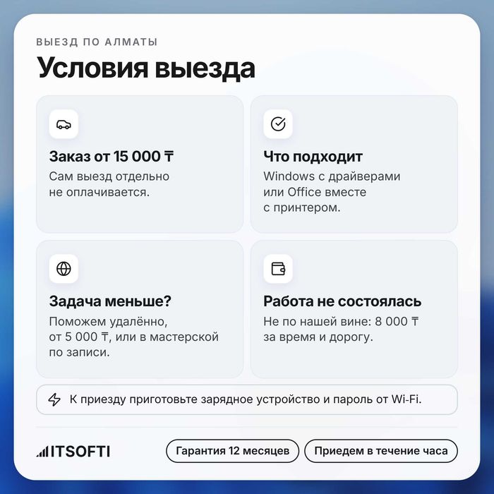Программист, выезд, айтишник, установка программ, настройка компьютера