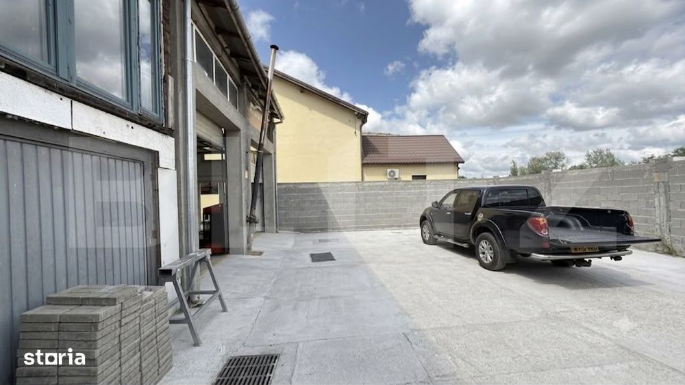Hala cu service auto functional – 300 mp, 700 mp teren, zona 14 Mai