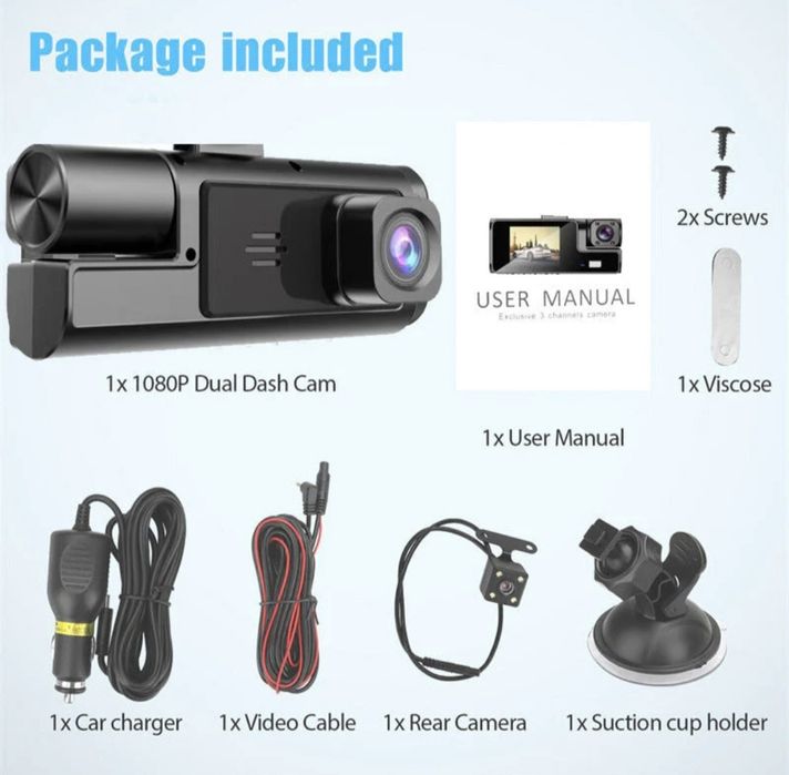 Camera auto tripla