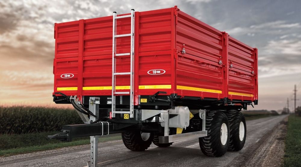 Remorca basculabila 14t (noua) ,ax tandem FABRICATA IN ROMANIA