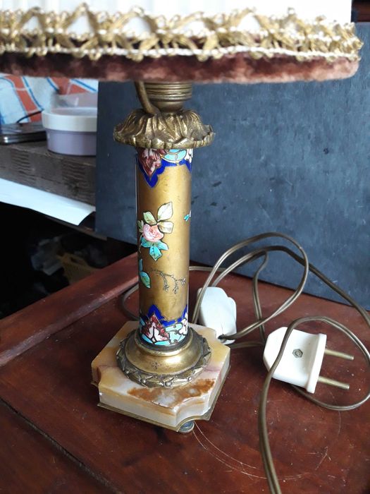lampa veioza vintage email Cloisonné