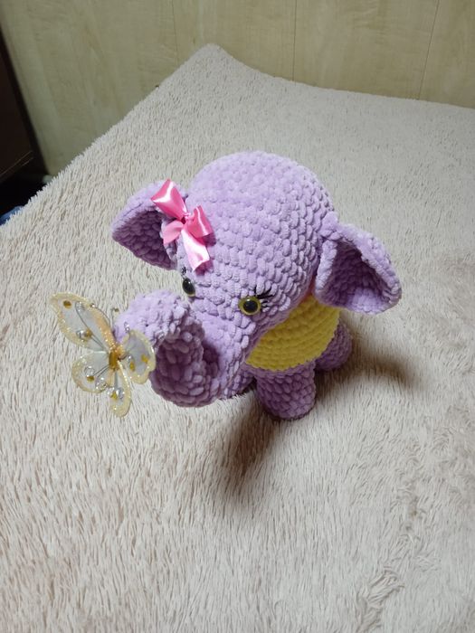 Слоник крючком. Ручная работа.