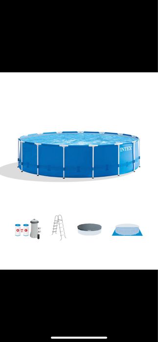 Бассейн каркасный Intex 15ft × 48in (457×122 см)