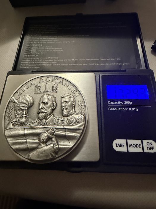 Medalie Argint 925 Marea Unire