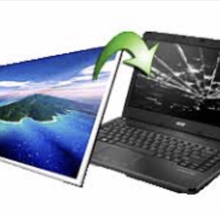 ЗАМЕНА ЭКРАНА, ЗАМЕНА Матрицы Ноутбука на ОРИГИНАЛЬНЫЕ, замена дисплей