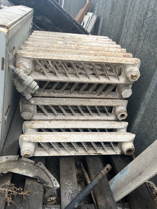 чугунные батареи вместе с печкой