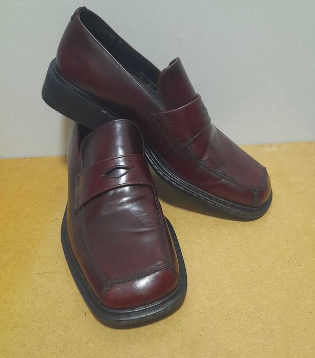 MO.S burgundy loafers / 43 / Made in Italy / Итальянские туфли лоферы