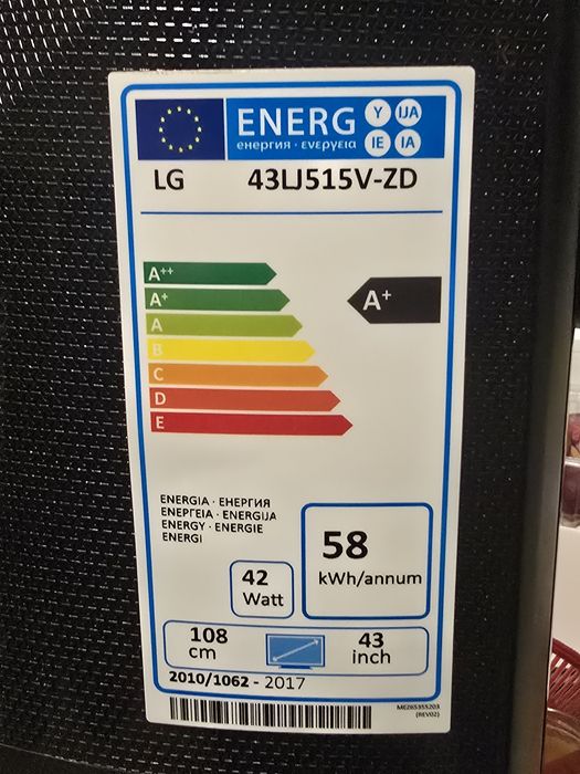 Televizor LG Full HD, Diagonala 108cm (43"), 43LJ515V