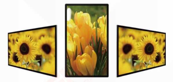 Ultra yupqa devorga o'rnatiladigan raqamli belgilar 43"