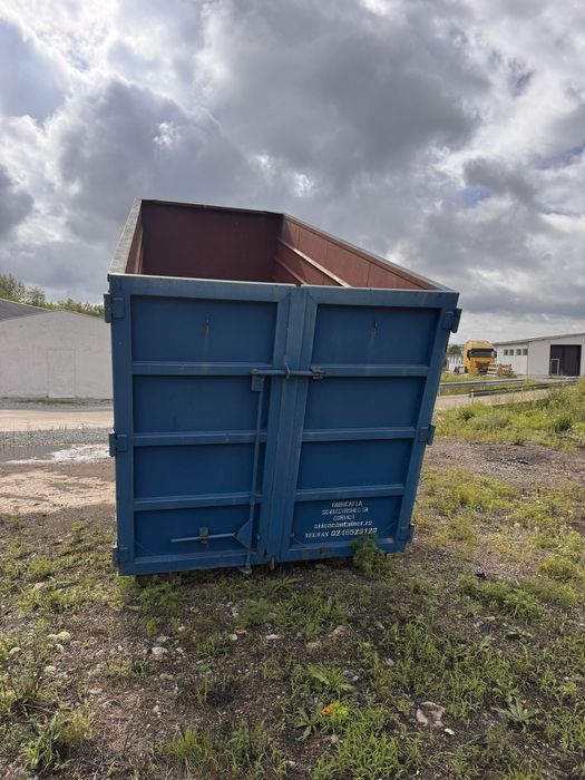 Camion Man Abrollkipper cu macara graifer