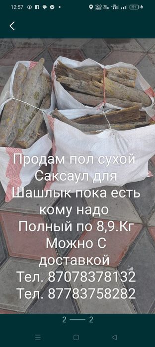 Саксаул сумки по 9 кг