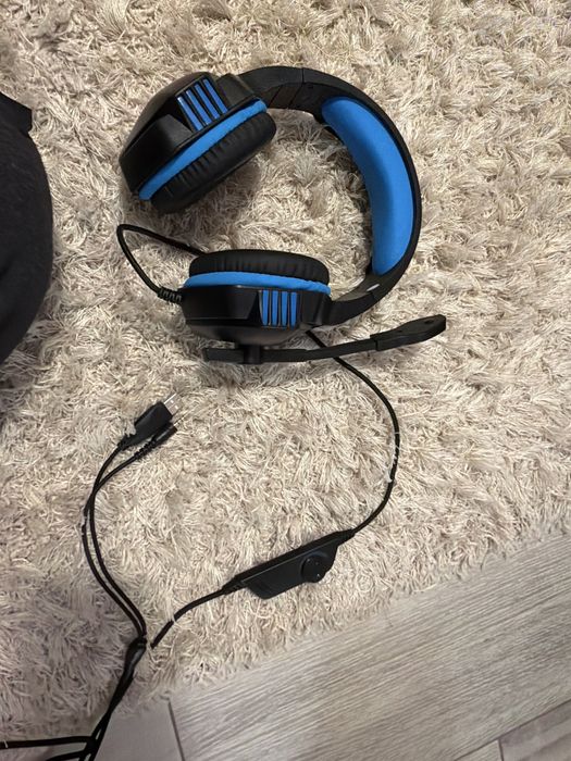 Căști Hunter spider de gaming cau microfon si si maneta de volum