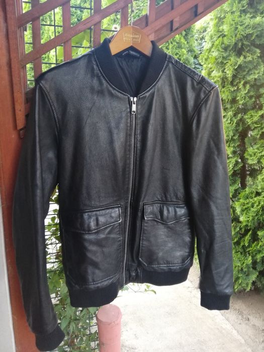 Geaca piele Zara Man M bomber