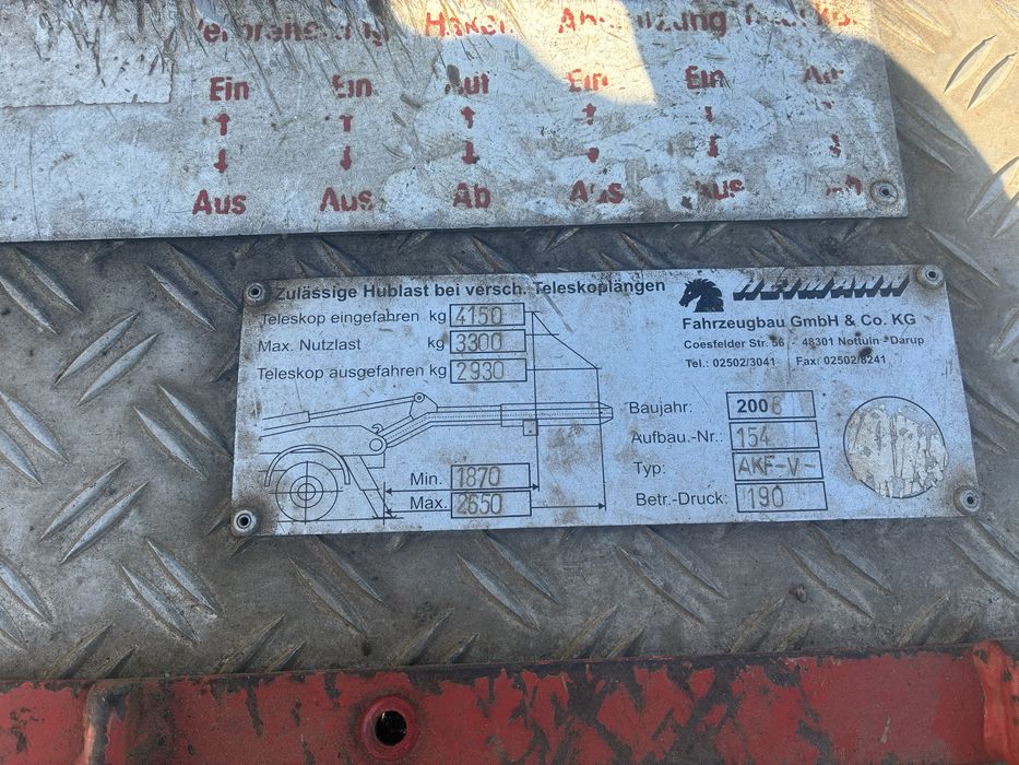 Mercedes Vario 814 abrollkipper skip