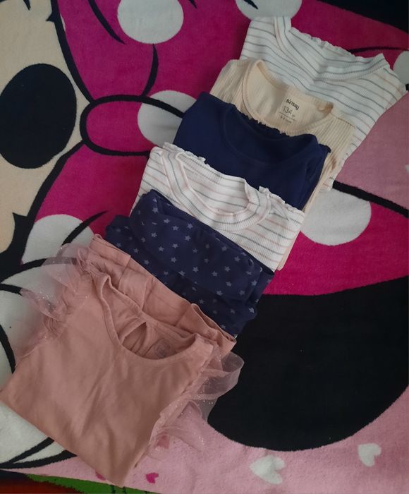 Bluzițe fetita bumbac -8 ani / set de 6 buc.