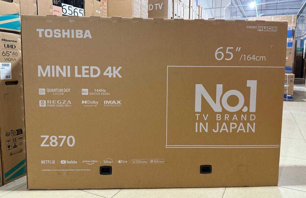 Телевизор TOSHIBA 43/55/65/75 UHD 4K SmartTV VIDAA