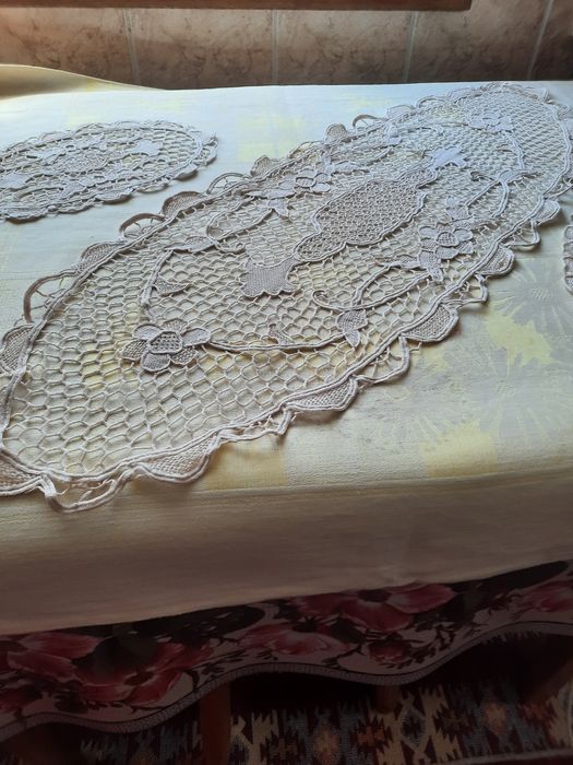 Set oval din macrame