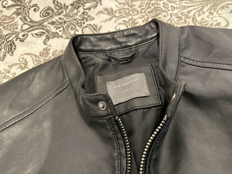 Мъжко кожено яке Primark – Размер S (Ново, с дефект)