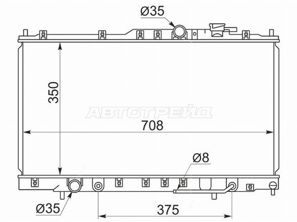 Радиатор Mitsubishi Eclipse