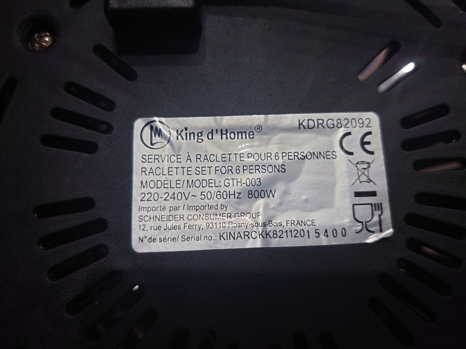 Grill electric Raclette-Fondue 2in1