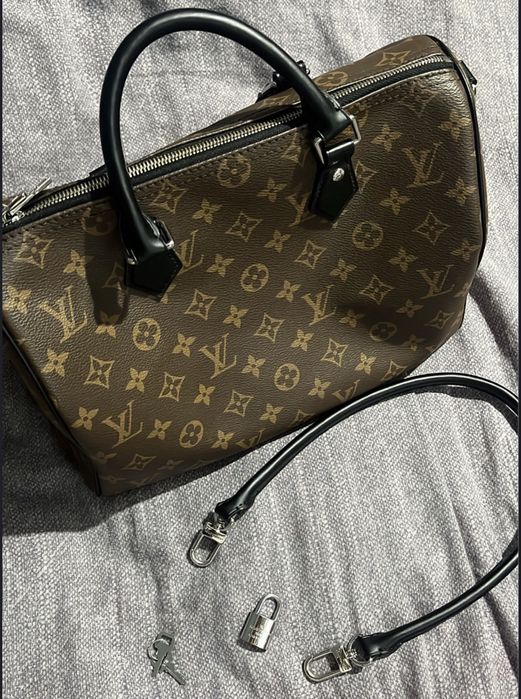 Louis Vuitton Speedy Soft 30 Dark Bag