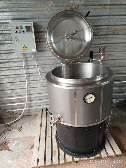 Пищеварочный паровой котел на 100 литров
