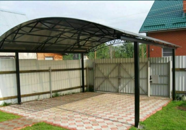 Naves. Навес. Лексан, профнастиль, моналит.