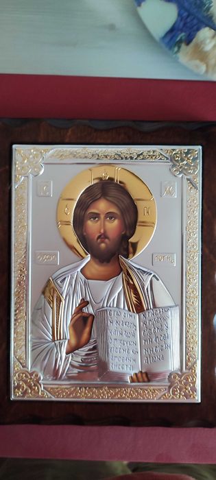 Icoana diptic argint