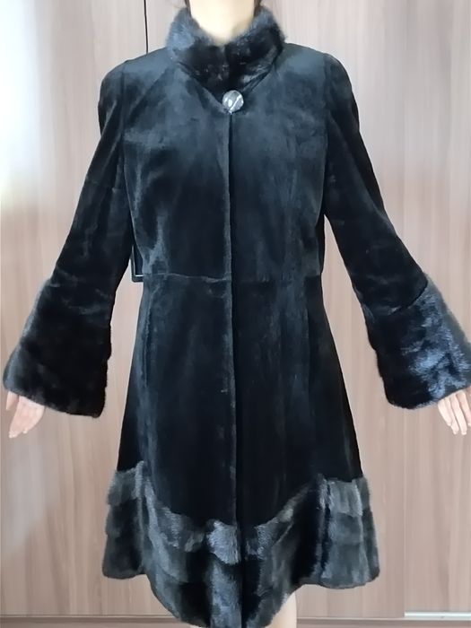 Шуба из стриженой норки