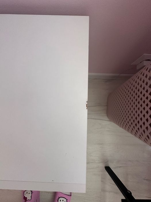 Секция / Мебели за дневна, бял/лилав, предна част MDF