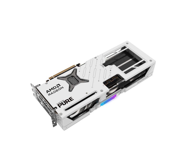 { 9070 Sapphire Pure 16GB GDDR6 (2 кулера) [White]