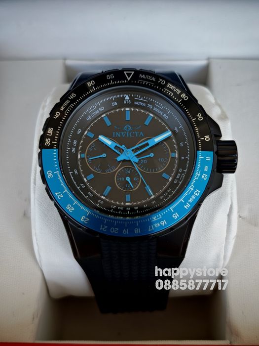 INVICTA Aviator blue/black 50 mm, Инвикта нов ръчен часовник