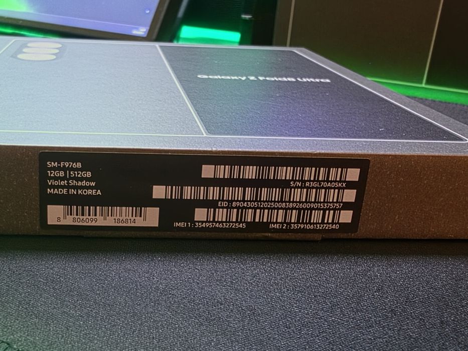 Samsung Galaxy Z Fold8 Ultra, 12GB RAM, 512GB, 5G, Techno Violet НОВ! 2год гаранция!