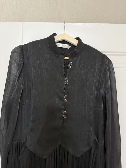 Платье черное б/у. 42 размер