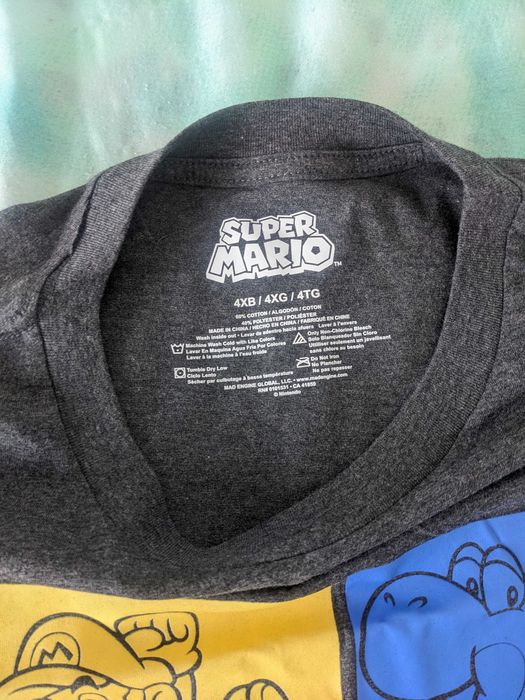 Tricou mărimea 4XL  Super Mario