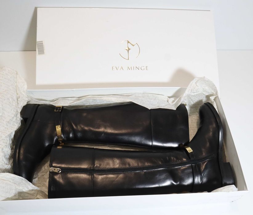 Cizme lungi  negre riding EVA MINGE - EM-21-10-001300 101 marimea 38