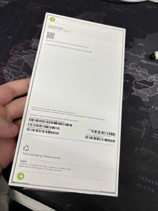 Iphone 17 pro max 512 Gb синий