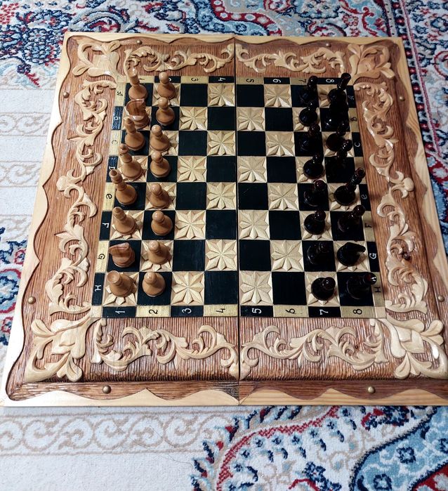 шахматная доска ручной работы