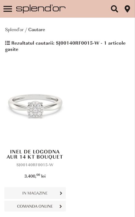 Inel aur alb 14k