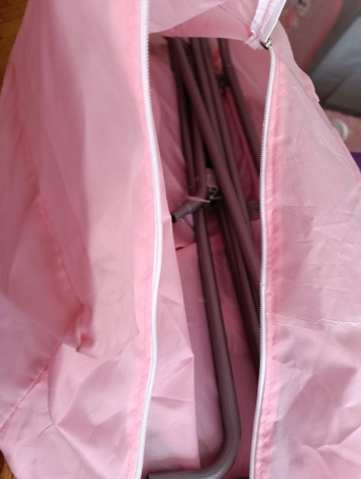 Pătuț Roz plieabel