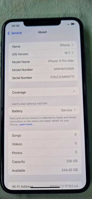 Iphone 11 Pro Max 256GB  батерия на 76%