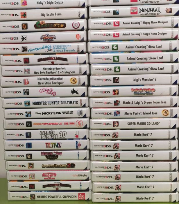 Vand/Schimb Colectie Lot 138 de jocuri (din 351) Nintendo 3DS ORIGINALE LA CUTIE in valoare de 4300 euro sau SCHIMB CU DIVERSE PRODUSE sau AUTO