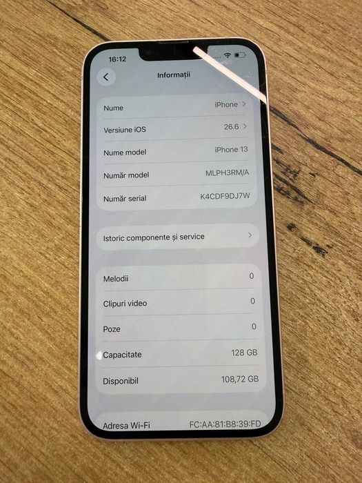 iPhone 13 128GB Pink – Baterie 100% – Stare buna – Garanție 24 luni